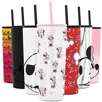 Simple Modern Disney Character Insulated Tumbler Cup with Flip Lid and Straw Lid | Reusable Stainles...