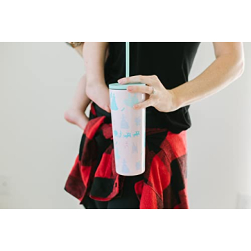Simple Modern Disney Character Insulated Tumbler Cup with Flip Lid and Straw Lid | Reusable Stainless Steel Water Bottle Iced Coffee Travel Mug | Classic Collection | 24oz Minnie Mouse Sprinkle