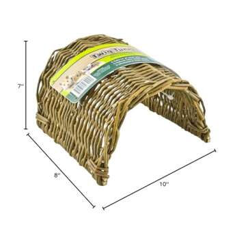 Ware Manufacturing Hand Woven Willow Twig Tunnel Small Pet Hideout, Large