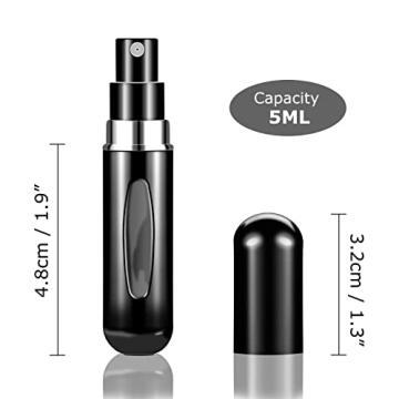 Fivexing Refillable Perfume Atomizer Bottles for Travel