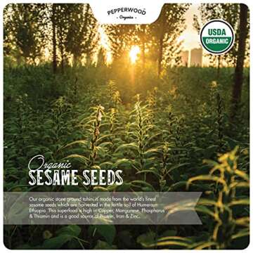 Organic Ethiopian Sesame Tahini - Creamy and Squeezy