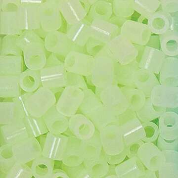 Perler Green Glow In The Dark Beads for Kids Crafts, 1000 pcs, Small