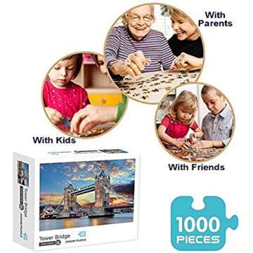 TYmall Jigsaw Puzzle 1000 Piece Kids Adult Fiji Island South Pacific Seas Ocean Beach Reef Travel Ad...