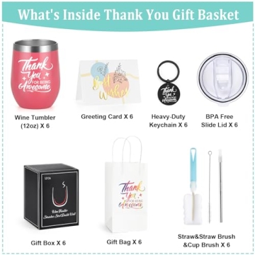 Thank You Gifts – 6 Pack Insulated Tumblers for All