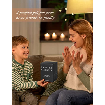 Viseeko Lavender Scented Candles - 100% Natural Soy & Cotton Wick