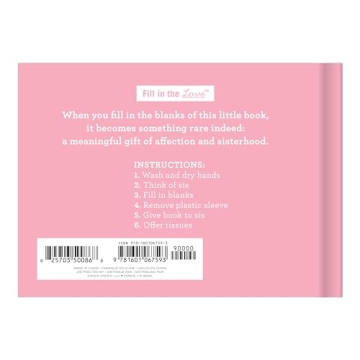 Knock Knock What I Love about You, Sister Fill in the Love Book Fill-in-the-Blank Gift Journal, 4.5 x 3.25-inches