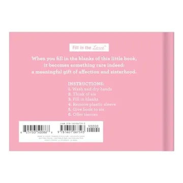 Knock Knock What I Love about You, Sister Fill in the Love Book Fill-in-the-Blank Gift Journal, 4.5 x 3.25-inches