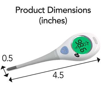 Vicks RapidRead Digital Thermometer, Temperature Readings in 2 Seconds, Use as Oral Thermometer, Baby Rectal Thermometer or Under The Arm, Water Resistant, FSA and HSA Eligible