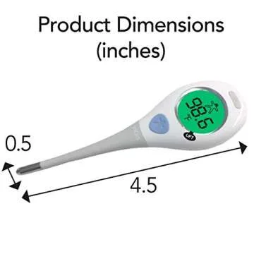 Vicks RapidRead Digital Thermometer, Temperature Readings in 2 Seconds, Use as Oral Thermometer, Baby Rectal Thermometer or Under The Arm, Water Resistant, FSA and HSA Eligible