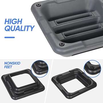 HANGKAI 16" Adjustable Aerobic Stepper Platform for Home Gym