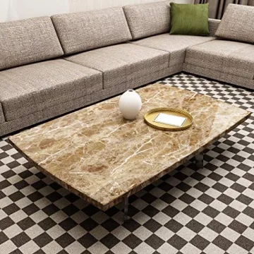 VEELIKE Brown Marble Contact Paper for Stunning Home Decor