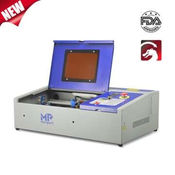 Monport 40w 2.0 Lightburn with GCode License Key for Lightburn Software 40W Laser Engraver (8" X 12"...