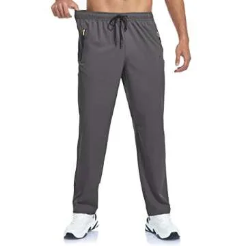 GAXIDES Men's Lightweight Workout Pants with Pockets