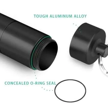 Opret Keychain Pill Holder - Waterproof 3 Compartment Case