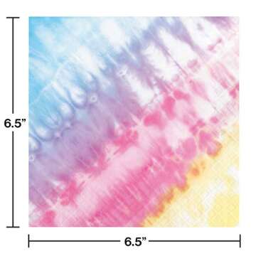 Vibrant Tie Dye Party Napkins - 16 ct for Colorful Fun