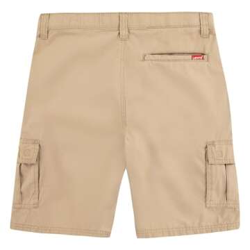 Levi's Boys' Cargo Shorts, Harvest Gold, 6