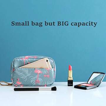 Makeup Bag Travel Cosmetic Bag Toiletry Bag Organizer Pouch Purse Travel Accessories,Black