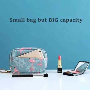 Makeup Bag Travel Cosmetic Bag Toiletry Bag Organizer Pouch Purse Travel Accessories,Black