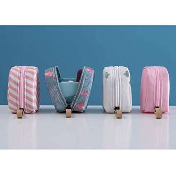 Makeup Bag Travel Cosmetic Bag Toiletry Bag Organizer Pouch Purse Travel Accessories,Black