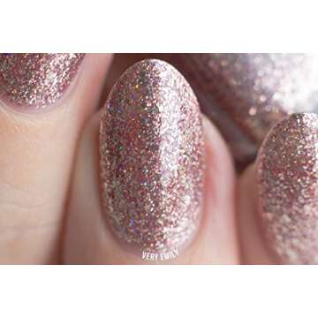 ILNP Madison Ave - Antique Pink Holographic Metallic Nail Polish