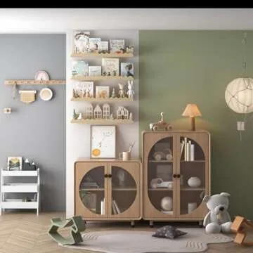 Seocry Nusery Shelves - 23 Inch Wooden Storage Solution