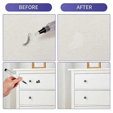 TiGilt Paint Touch Up Pens Pressable Fillable Touch Up Paint Pens For Walls Furniture Cabinet Window Door Crafts Refillable Paint Pen Touch Ups Kit. Easy, Ready to Use, 3-Pack