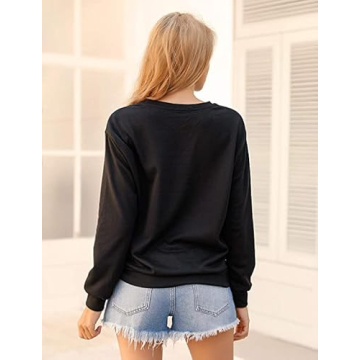 Halloween Sweatshirts for Women Comfortable Skull Shirts