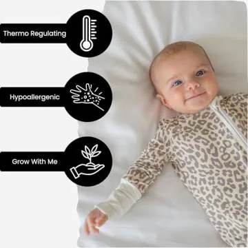 ITSY BITSY BOUTIQUE Viscose Bamboo Baby Pajamas - Boys and Girls Footie Sleeper Convertible 2-Way Zipper Sleeper