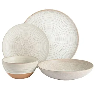 Gibson Elite Terracotta Dinnerware Set for 4 - 16 Pieces