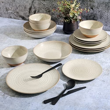 Gibson Elite Terracotta Dinnerware Set for 4 - 16 Pieces