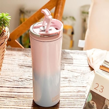 BOTTLE BOTTLE 18 oz Insulated Coffee Tumbler with Straw