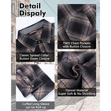 Deer Lady Oversized Plaid Flannel Shirt for Women