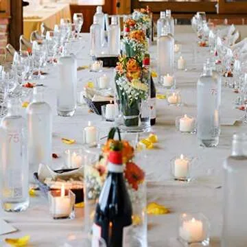 12 Hours Unscented Votive Candles for Events & Home