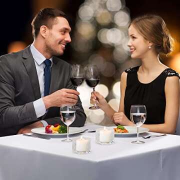 12 Hours Unscented Votive Candles for Events & Home