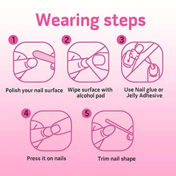 UNA GELLA Short Press On Nails in Brick Red - 24 Pcs