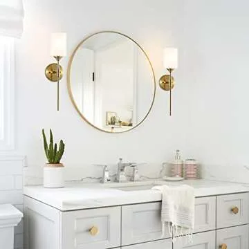 BYOLIIMA Gold Wall Sconce Set for Elegant Home Lighting