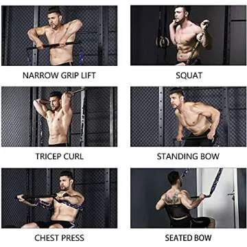 INNSTAR Home Gym workout bar 38" Black Max Load 800lb for Resistance Bands Body Exercise Power Lifting Fitness Training Bar (Black-38'')