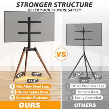 Elegant TVON Easel Stand for 37-65 Inch TVs