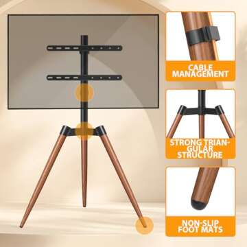 Elegant TVON Easel Stand for 37-65 Inch TVs