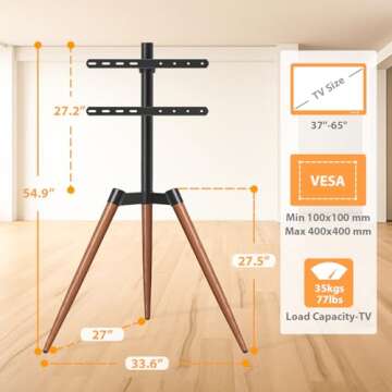 Elegant TVON Easel Stand for 37-65 Inch TVs
