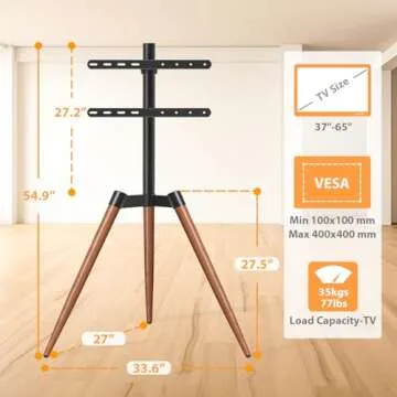 Elegant TVON Easel Stand for 37-65 Inch TVs