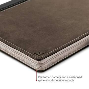 Twelve South BookBook V2 for 16 inch MacBook Pro (2019-2020) | Vintage Full-Grain Leather Book case/Sleeve with Interior Pocket
