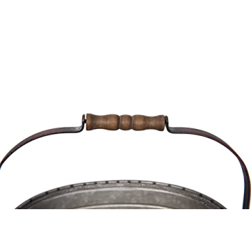 Red Metal Oval 2 Tier Tray for Chic Home Decor