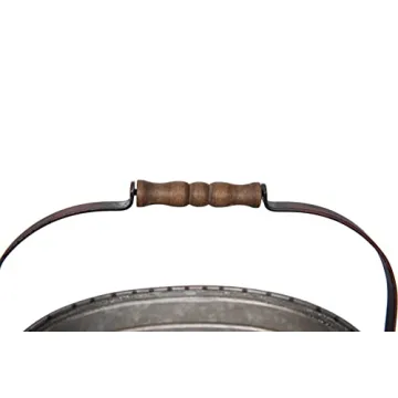 Red Metal Oval 2 Tier Tray for Chic Home Decor