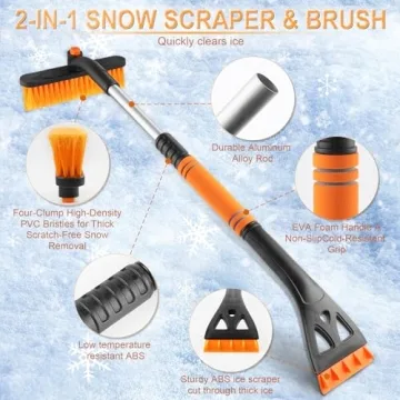 LivTee Extendable Ice Scraper & Snow Brush