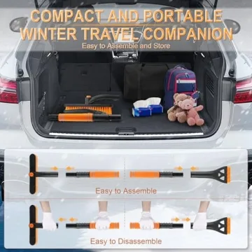 LivTee Extendable Ice Scraper & Snow Brush