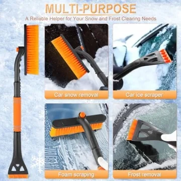 LivTee Extendable Ice Scraper & Snow Brush