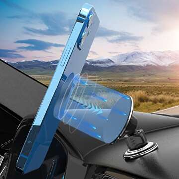 Tryone Metal Plate for Magnetic Car Mount 4 Pack Disc with 3M Adhesive Compatible with Phone Magnets/Cell Phone Automobile Magnet Cradles, No Logo or Hole, 2 Rectangle 2 Round, Black&Silver