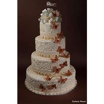 Marvelous Molds Betty Lace Mold, Non-Stick Silicone Mold for Cake Decorating. Sugarcraft Cookies, Cupcakes with Fondant, Gum Paste, Chocolate. Emboss Lace in Resin, Clay, Wax, Soap, Plaster