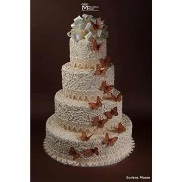 Marvelous Molds Betty Lace Mold, Non-Stick Silicone Mold for Cake Decorating. Sugarcraft Cookies, Cupcakes with Fondant, Gum Paste, Chocolate. Emboss Lace in Resin, Clay, Wax, Soap, Plaster